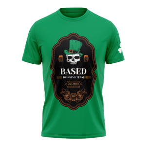 St. Paddy's Day Drinking Team Skull T-Shirt - Green