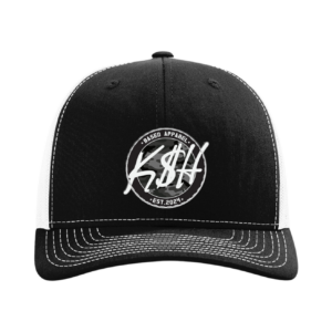 Based Apparel K$H Black and White Trucker Hat