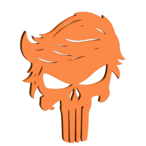 Orange Man Bad Steel Wall Art