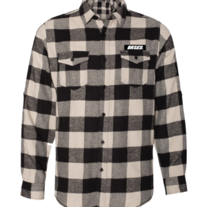Cream and Black Check Flannel Shirt