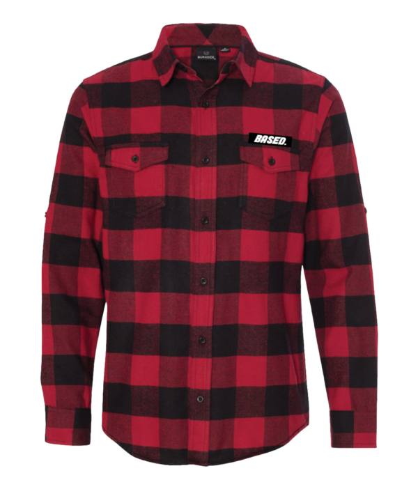 Red and Black Check Flannel Shirt