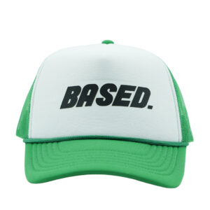 Based Green & White Hat