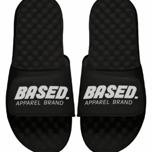 Black Slides with Based Logo