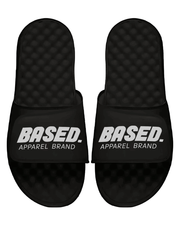 Black Slides with Based Logo