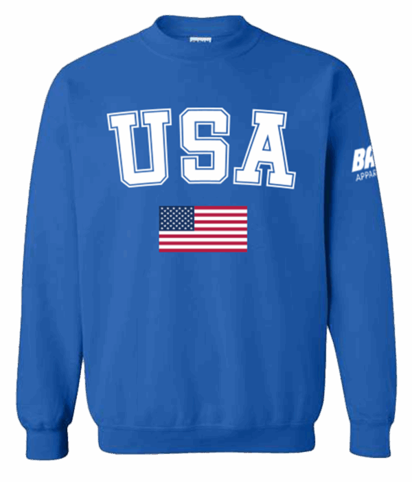 Classic USA Crewneck Sweatshirt - Royal