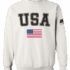 Classic USA Crewneck Sweatshirt - White