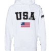 Classic USA Hoodie - White