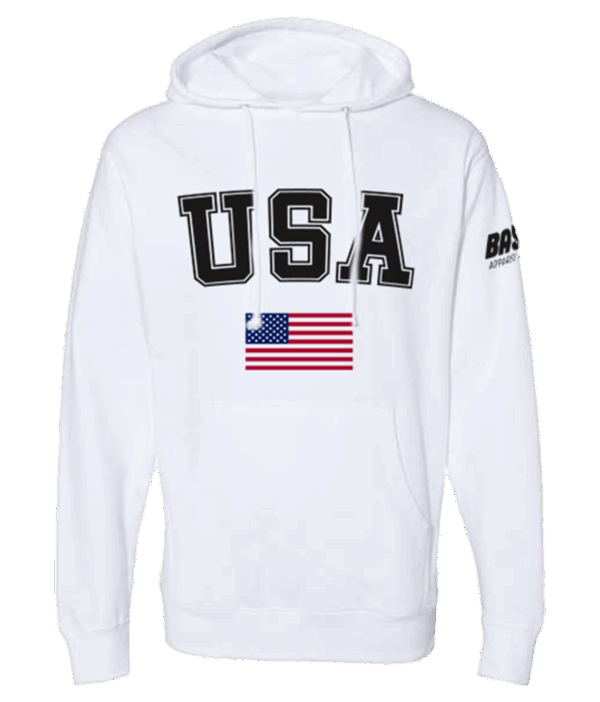 Classic USA Hoodie - White